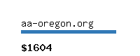 aa-oregon.org Website value calculator