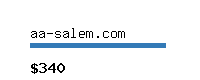 aa-salem.com Website value calculator