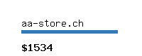 aa-store.ch Website value calculator