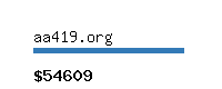 aa419.org Website value calculator