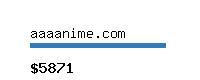 aaaanime.com Website value calculator