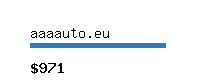 aaaauto.eu Website value calculator