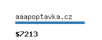 aaapoptavka.cz Website value calculator