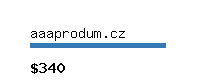 aaaprodum.cz Website value calculator