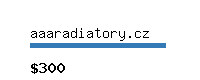 aaaradiatory.cz Website value calculator