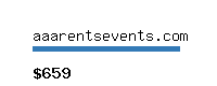 aaarentsevents.com Website value calculator