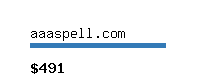 aaaspell.com Website value calculator