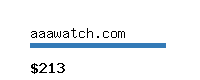 aaawatch.com Website value calculator