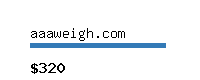 aaaweigh.com Website value calculator