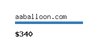 aaballoon.com Website value calculator