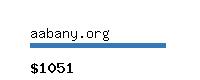 aabany.org Website value calculator