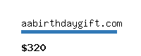 aabirthdaygift.com Website value calculator