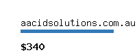 aacidsolutions.com.au Website value calculator