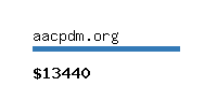 aacpdm.org Website value calculator