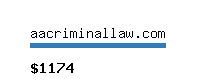 aacriminallaw.com Website value calculator