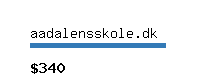 aadalensskole.dk Website value calculator