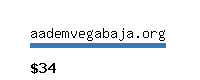 aademvegabaja.org Website value calculator