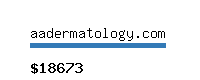 aadermatology.com Website value calculator