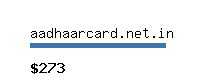 aadhaarcard.net.in Website value calculator