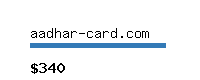 aadhar-card.com Website value calculator