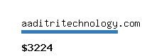 aaditritechnology.com Website value calculator