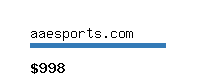 aaesports.com Website value calculator