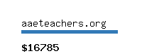 aaeteachers.org Website value calculator