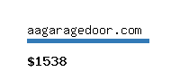 aagaragedoor.com Website value calculator