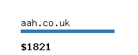 aah.co.uk Website value calculator