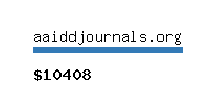 aaiddjournals.org Website value calculator