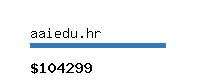 aaiedu.hr Website value calculator