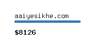 aaiyesikhe.com Website value calculator