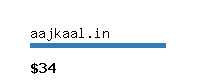 aajkaal.in Website value calculator