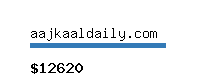 aajkaaldaily.com Website value calculator