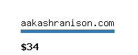 aakashranison.com Website value calculator