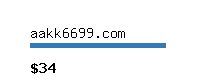 aakk6699.com Website value calculator