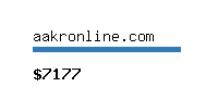 aakronline.com Website value calculator