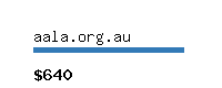 aala.org.au Website value calculator