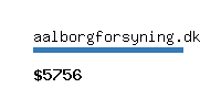 aalborgforsyning.dk Website value calculator