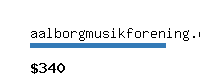 aalborgmusikforening.dk Website value calculator