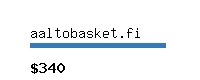 aaltobasket.fi Website value calculator