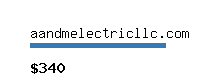 aandmelectricllc.com Website value calculator