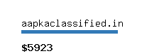 aapkaclassified.in Website value calculator