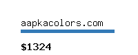 aapkacolors.com Website value calculator