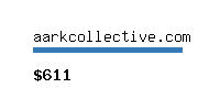 aarkcollective.com Website value calculator