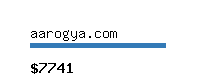 aarogya.com Website value calculator