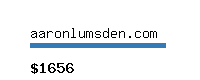 aaronlumsden.com Website value calculator