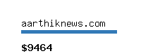 aarthiknews.com Website value calculator