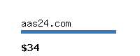 aas24.com Website value calculator