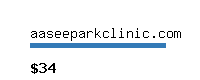 aaseeparkclinic.com Website value calculator